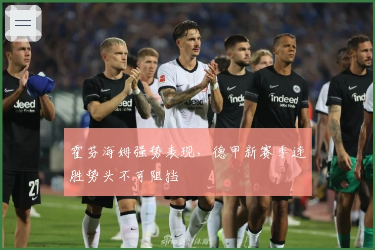 霍芬海姆强势表现，德甲新赛季连胜势头不可阻挡